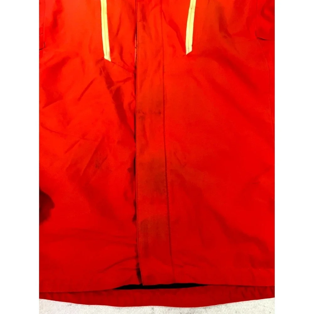 The North Face Hyvent Insulated Ski Jacket Mens XL Red Hiking Outdoor Full Zip